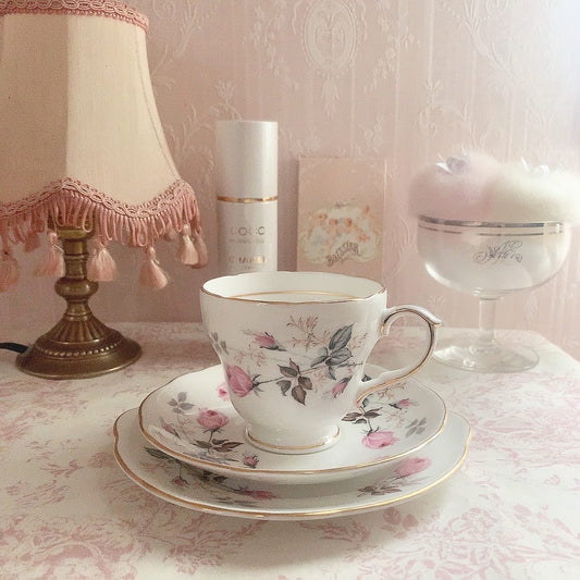 Tenderly rose cup&saucer,plate(trio)