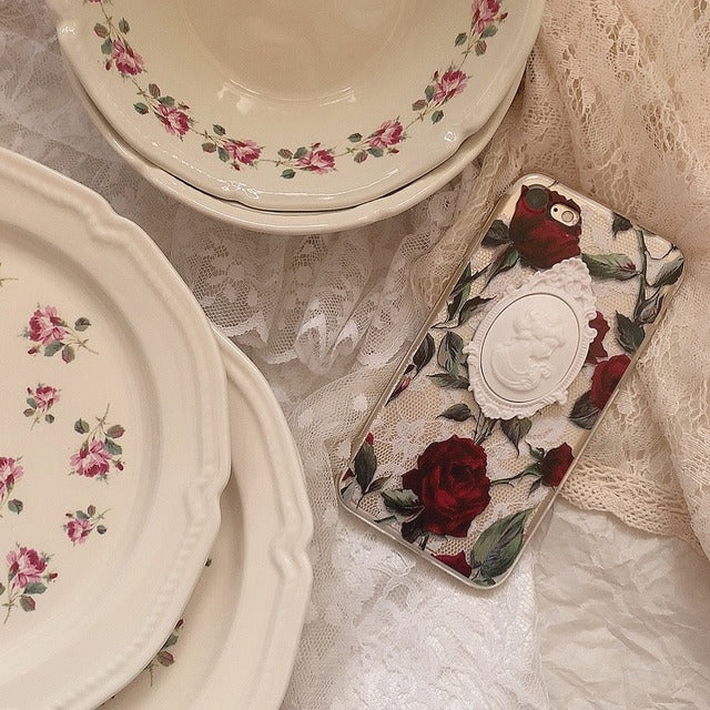 Cameo rose iPhone case(実果子ちゃんモデル)