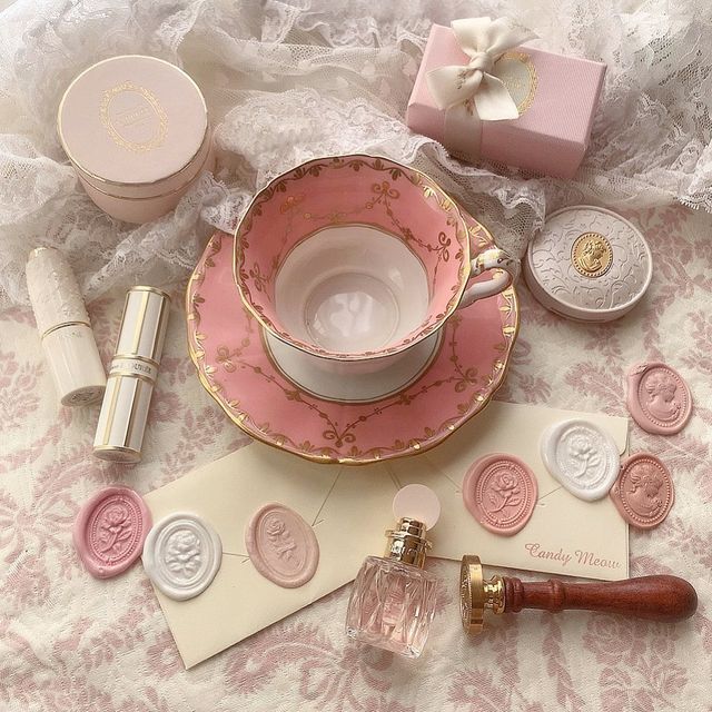 English pink cup&saucer