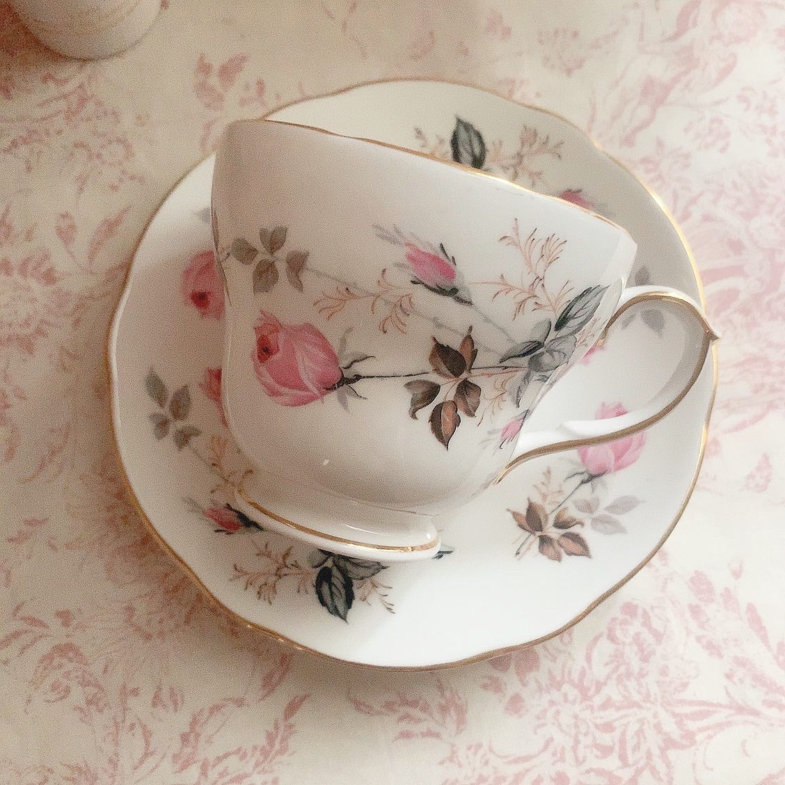 Tenderly rose cup&saucer,plate(trio)