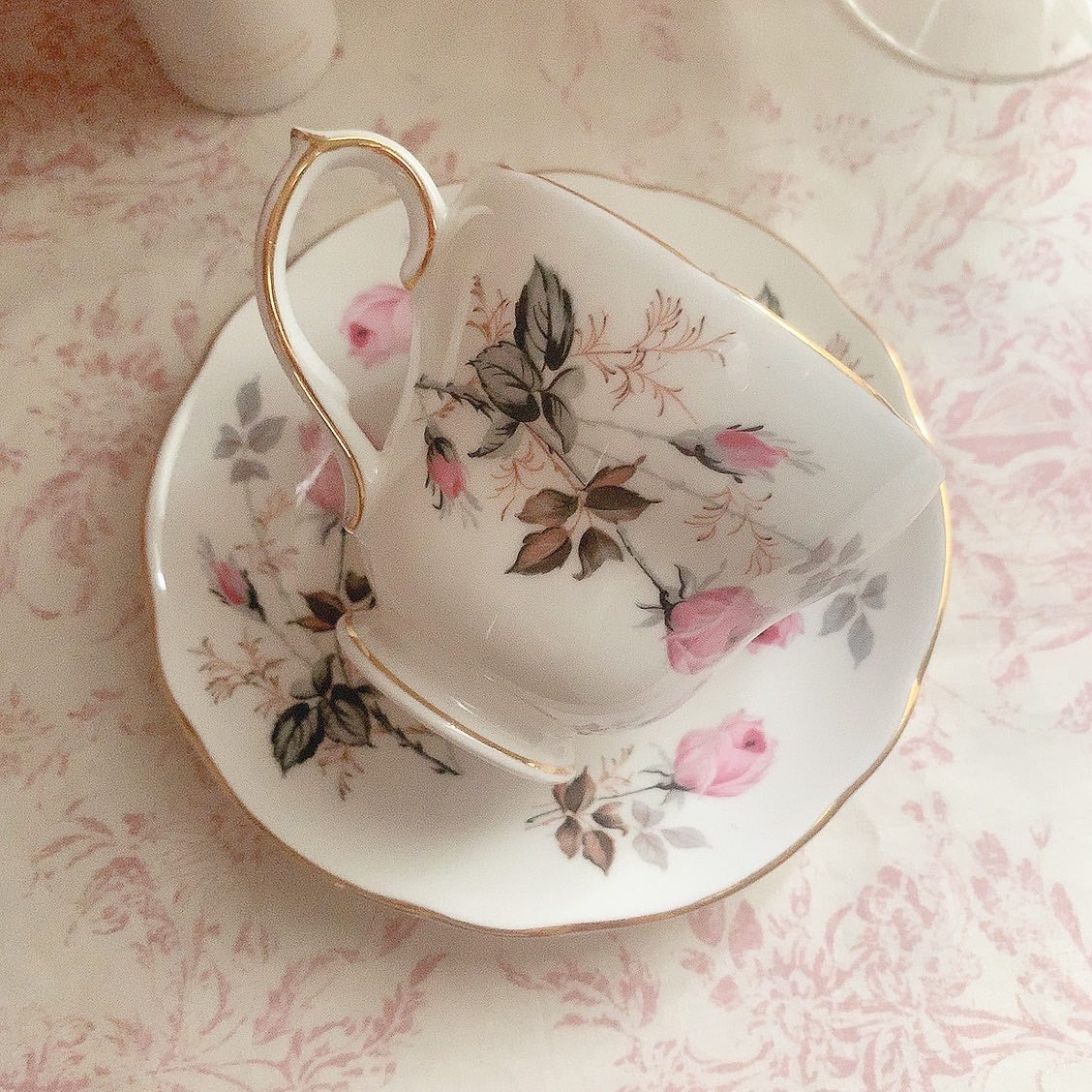 Tenderly rose cup&saucer,plate(trio)