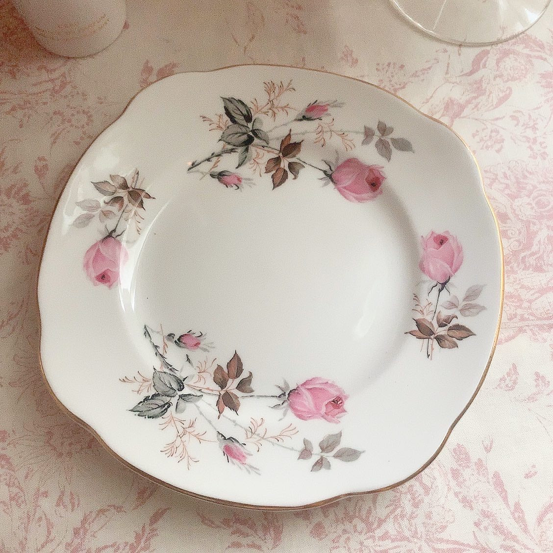 Tenderly rose cup&saucer,plate(trio)